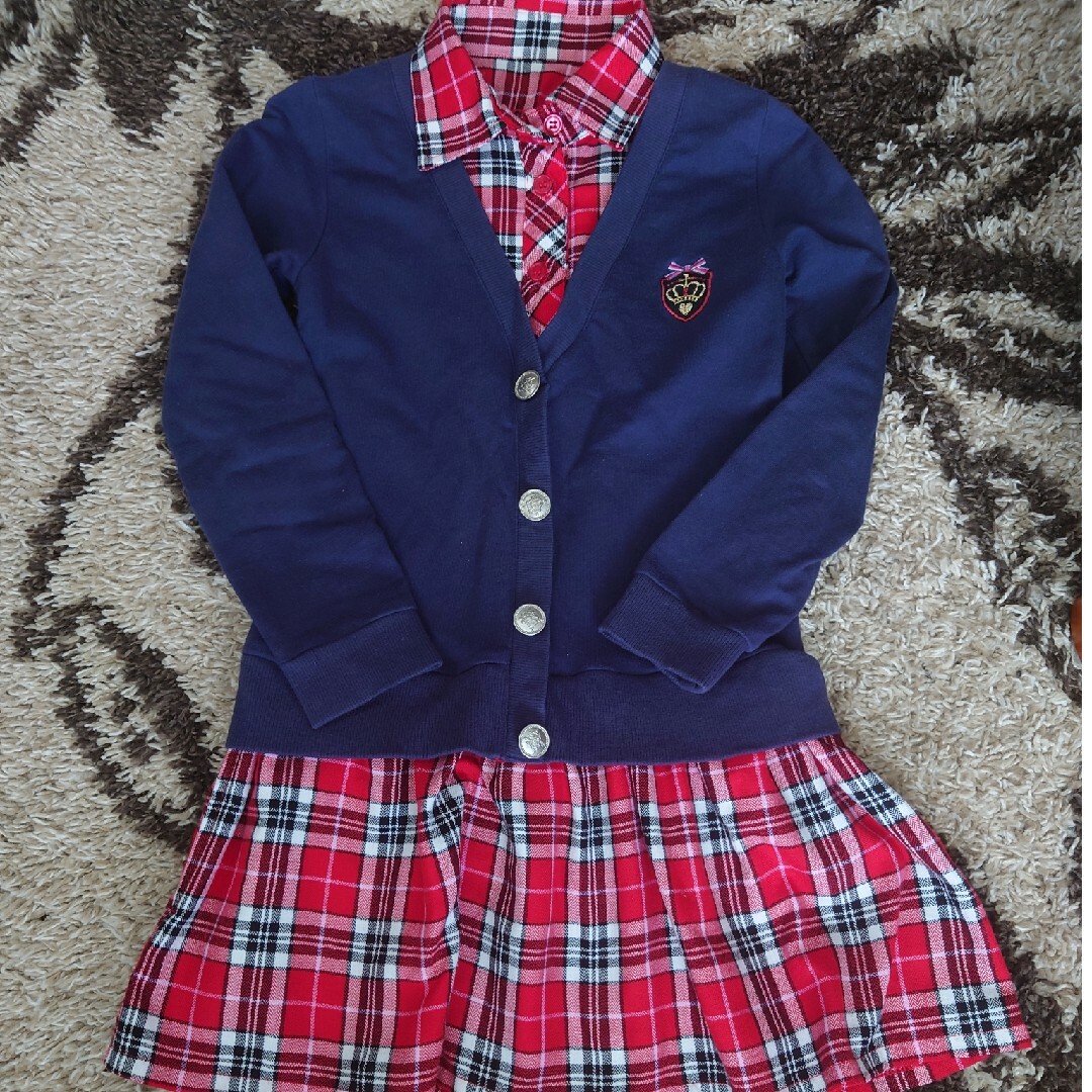 セットアップ風ワンピース　120 キッズ/ベビー/マタニティのキッズ服女の子用(90cm~)(ワンピース)の商品写真