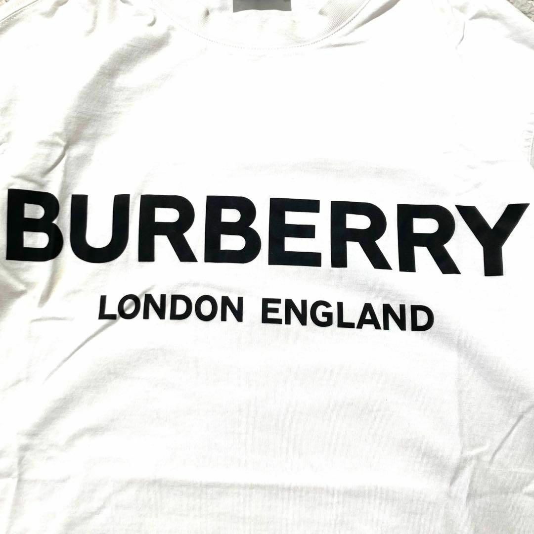 BURBERRY(バーバリー)の【極美品】 BURBERRY バーバリー Tシャツ 白 コットン ロゴ XS メンズのトップス(Tシャツ/カットソー(半袖/袖なし))の商品写真
