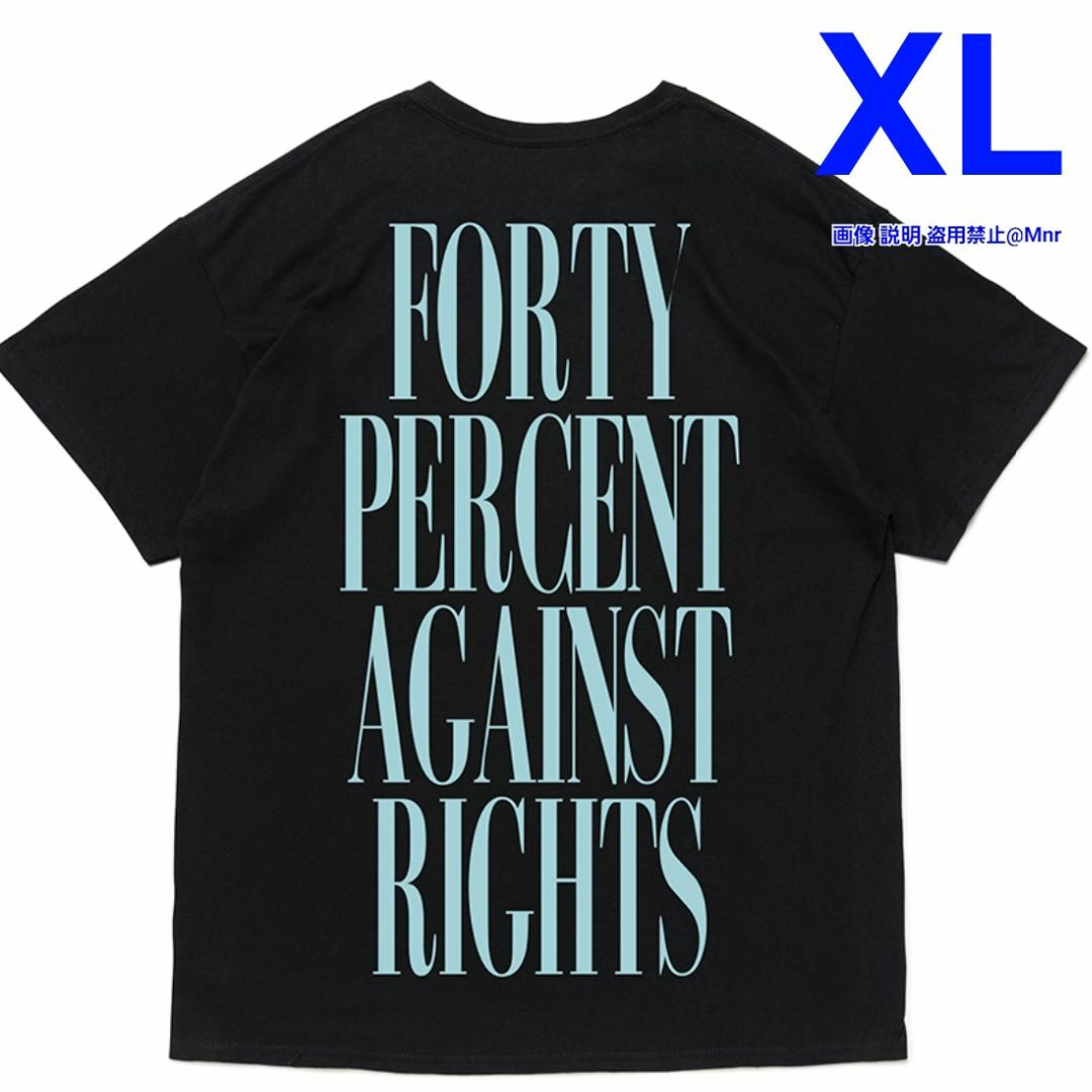 W)taps(ダブルタップス)のFORTY PERCENT AGAINST RIGHTS Tシャツ 黒 ZORN メンズのトップス(Tシャツ/カットソー(半袖/袖なし))の商品写真
