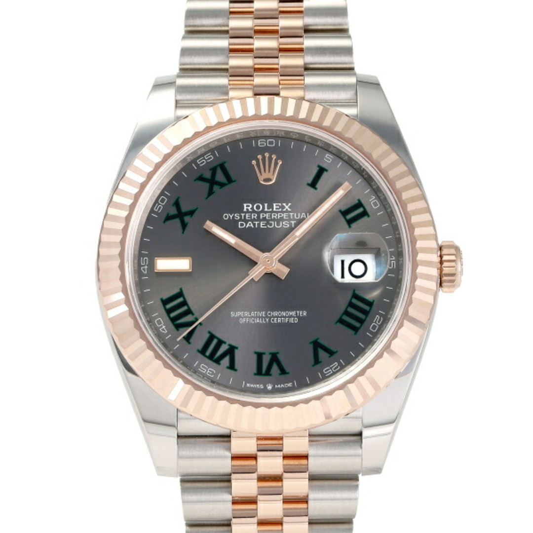 ROLEX(ロレックス)のロレックス ROLEX デイトジャスト 41 126331 スレート/グリーンローマ文字盤 未使用 腕時計 メンズ メンズの時計(腕時計(アナログ))の商品写真
