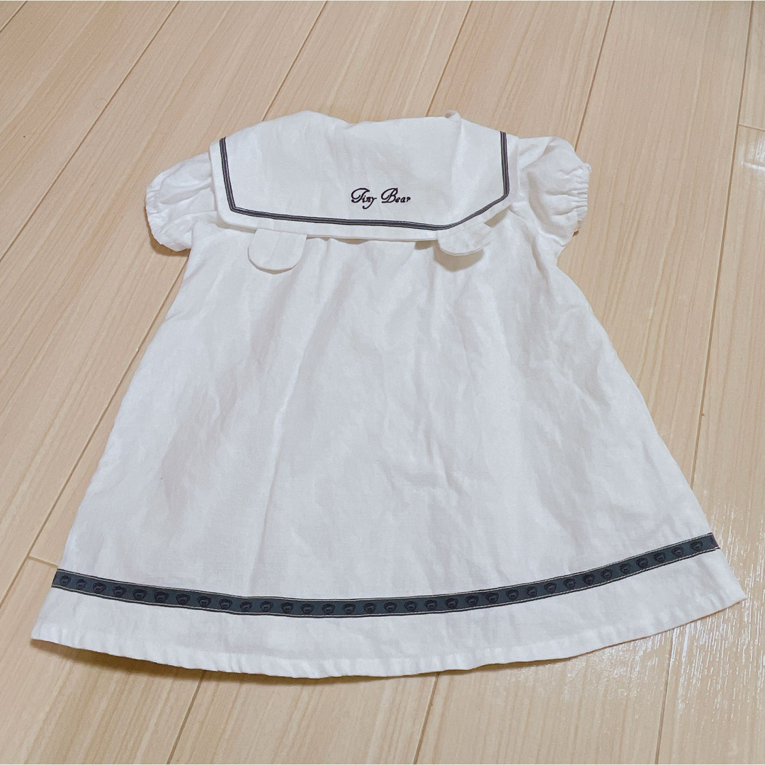 apres les cours(アプレレクール)のアプレレクール　tiny bear ワンピース　90cm キッズ/ベビー/マタニティのキッズ服女の子用(90cm~)(ワンピース)の商品写真