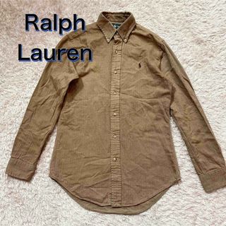 ラルフローレン(Ralph Lauren)のラルフローレン　コットンシャツ　ベージュ　ヘリンボーン(シャツ)