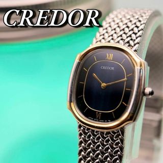 クレドール(CREDOR)の美品！CREDOR SEIKO 18K ゴールド スクエア 腕時計 565(腕時計)