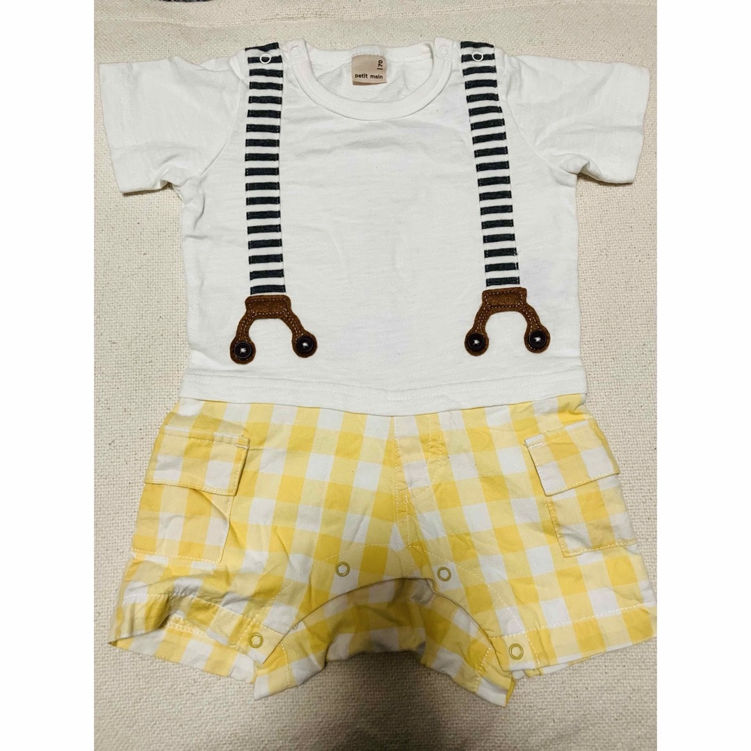 carter's(カーターズ)のUSEDアンパンマン他babyロンパース4点セット キッズ/ベビー/マタニティのベビー服(~85cm)(ロンパース)の商品写真