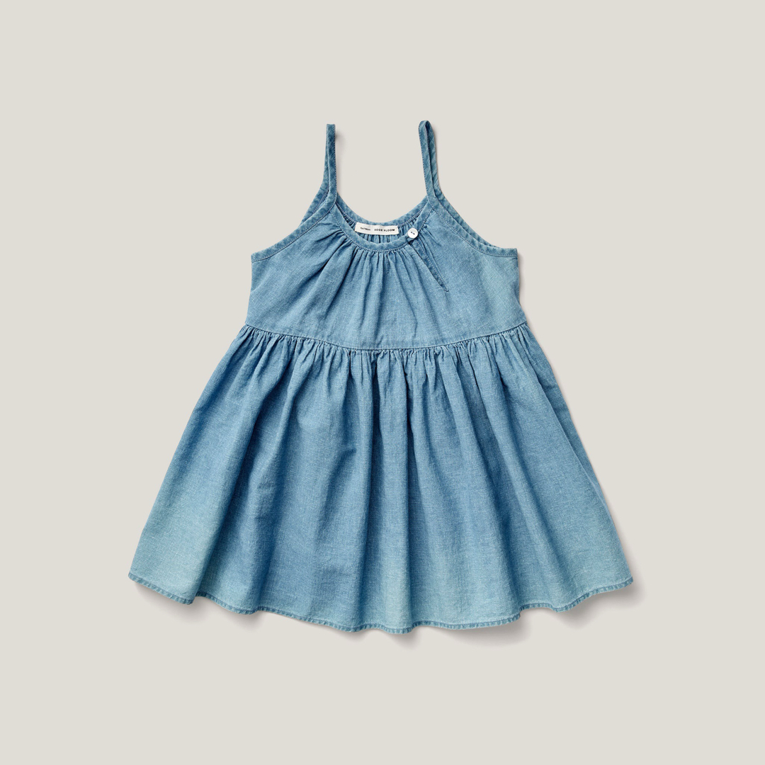 SOOR PLOOM(ソーアプルーム)のsoor ploom Birdie Tunic Chambray 6y キッズ/ベビー/マタニティのキッズ服女の子用(90cm~)(ワンピース)の商品写真