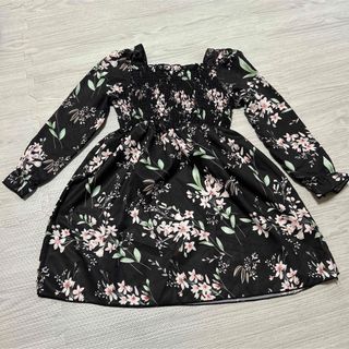 シーイン(SHEIN)のSHEIN 花柄ワンピース　5Y(ワンピース)