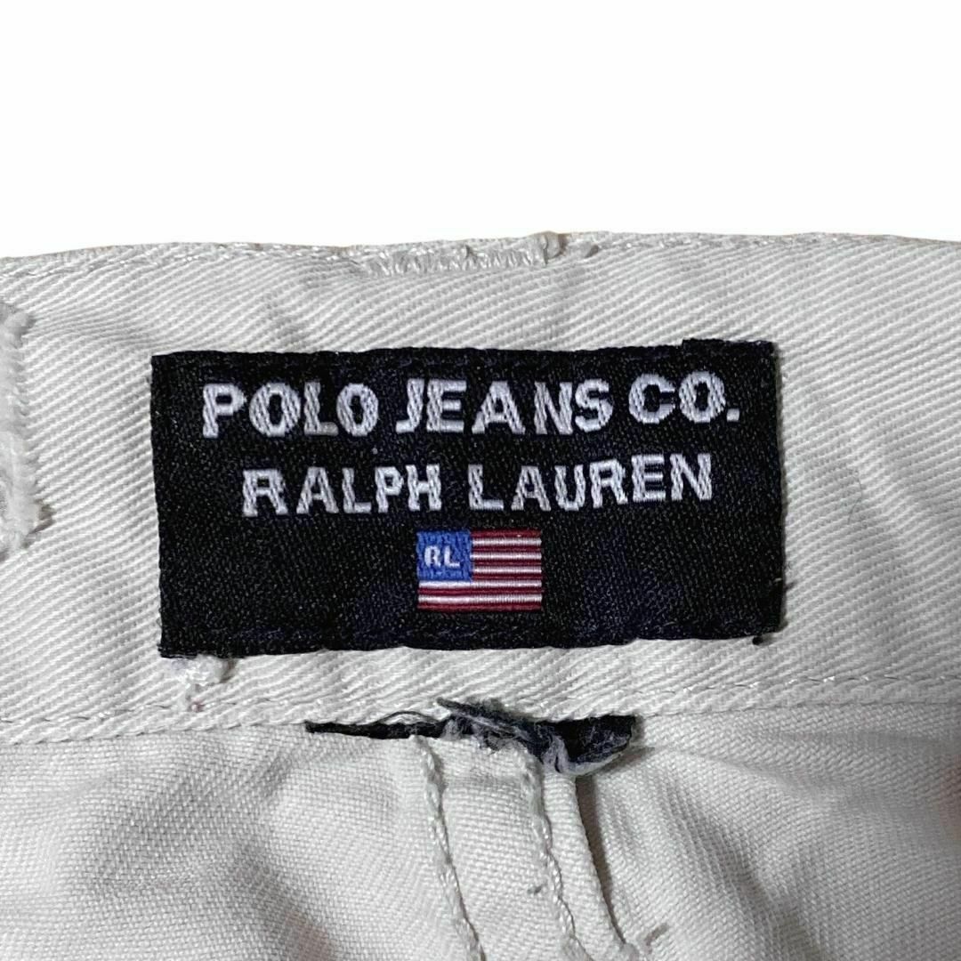 Ralph Lauren(ラルフローレン)のラルフローレン ポロジーンズ コットンパンツ W32 アイボリーbb4 メンズのパンツ(その他)の商品写真