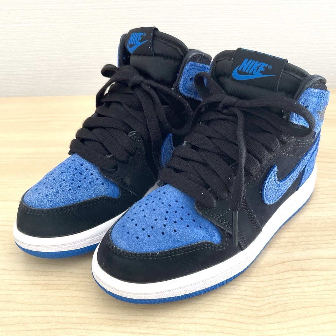 Jordan Brand（NIKE）(ジョーダン)のジョーダン1 レトロ HIGH OG  17.5cm ロイヤルブルー キッズ/ベビー/マタニティのキッズ靴/シューズ(15cm~)(スニーカー)の商品写真