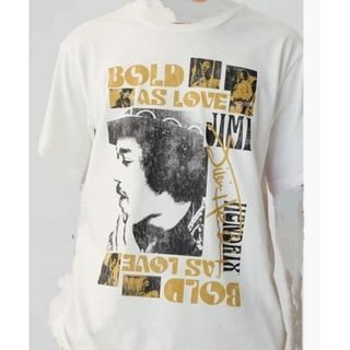 ギャップ(GAP)のJimi Hendrix プリントTシャツ 白ホワイト M / ジミヘン GAP(Tシャツ/カットソー(半袖/袖なし))