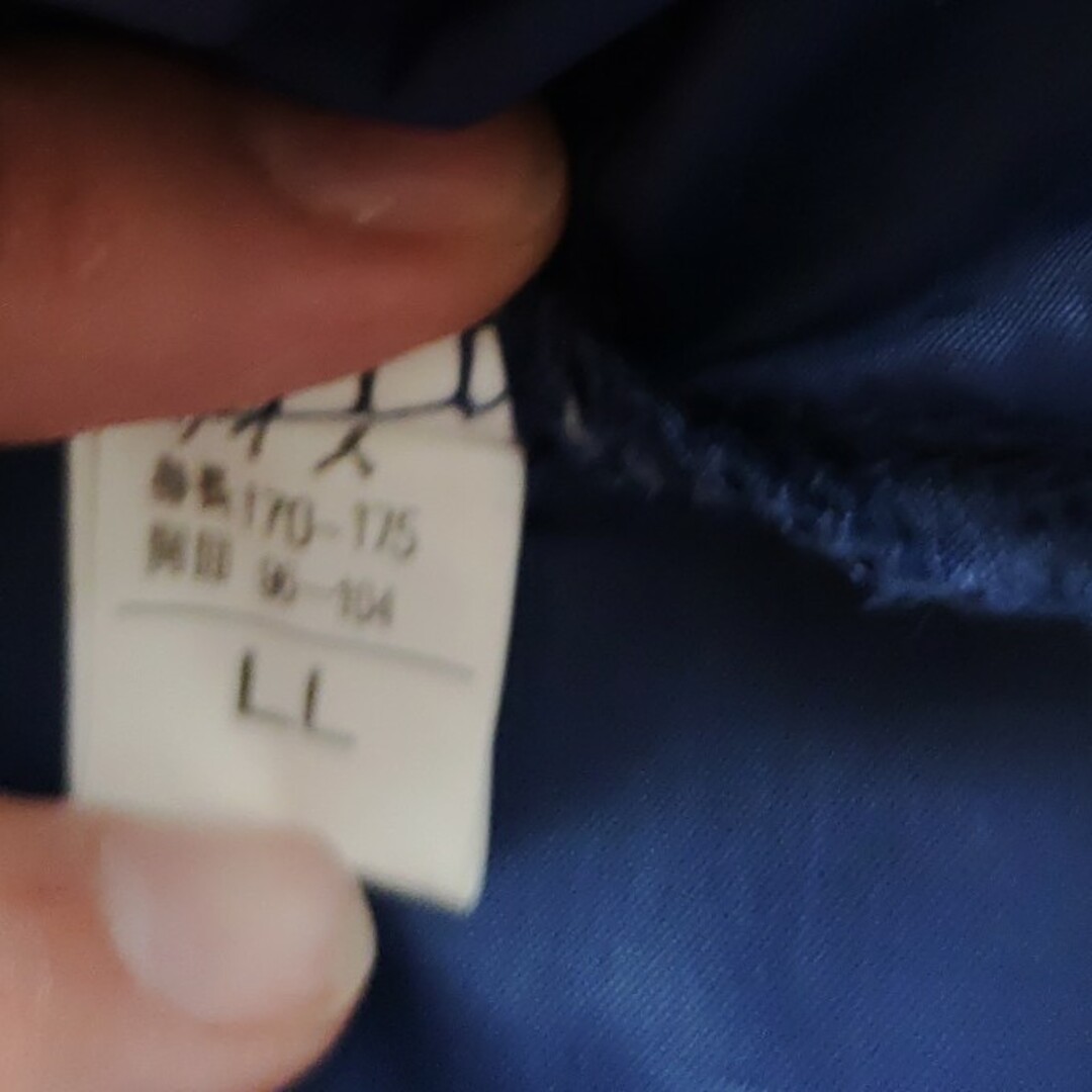 ウインドブレーカー　ポンチョ　雨具　紺　LL メンズのジャケット/アウター(ポンチョ)の商品写真