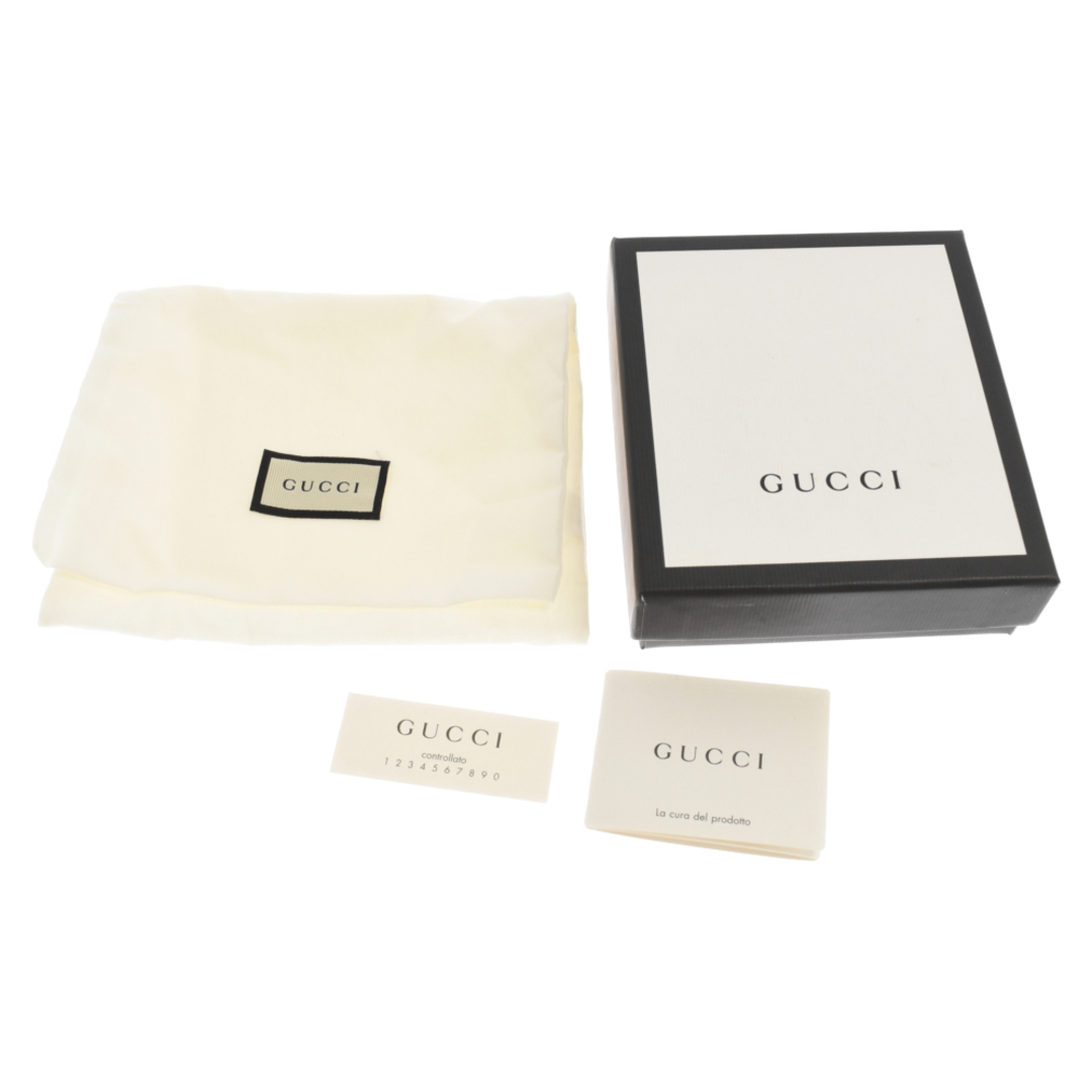 Gucci(グッチ)のGUCCI グッチ ロゴプリント レザーウォレット 二つ折り財布 ブラック 547585 メンズのファッション小物(折り財布)の商品写真