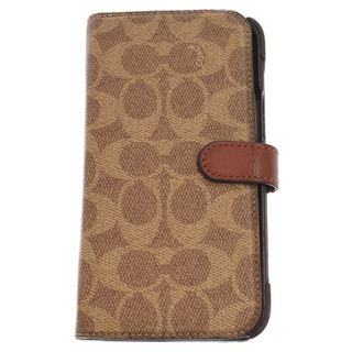 COACH コーチ シグネチャー iPhone12Promax iPhoneケース ブラウン