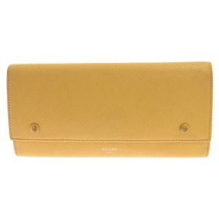 celine - CELINE セリーヌ ラージフラップマルチファンクション カーフスキン 二つ折り 長財布 イエロー 101673AU8