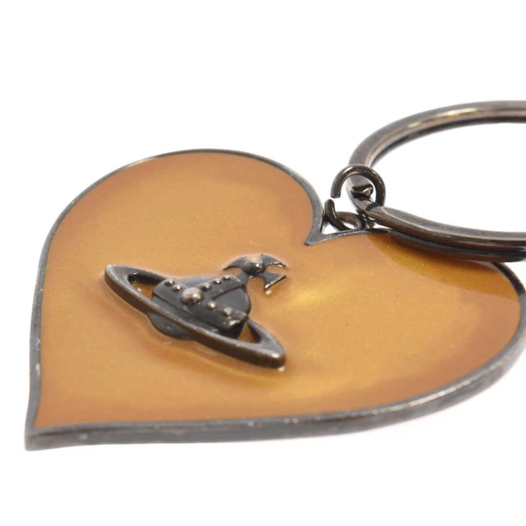 Vivienne Westwood(ヴィヴィアンウエストウッド)のVivienne Westwood ヴィヴィアンウエストウッド MIRROR HEART GADGET ミラー ハート ガーデッド キーリング キーホルダーイエロー 82030008 メンズのファッション小物(キーホルダー)の商品写真