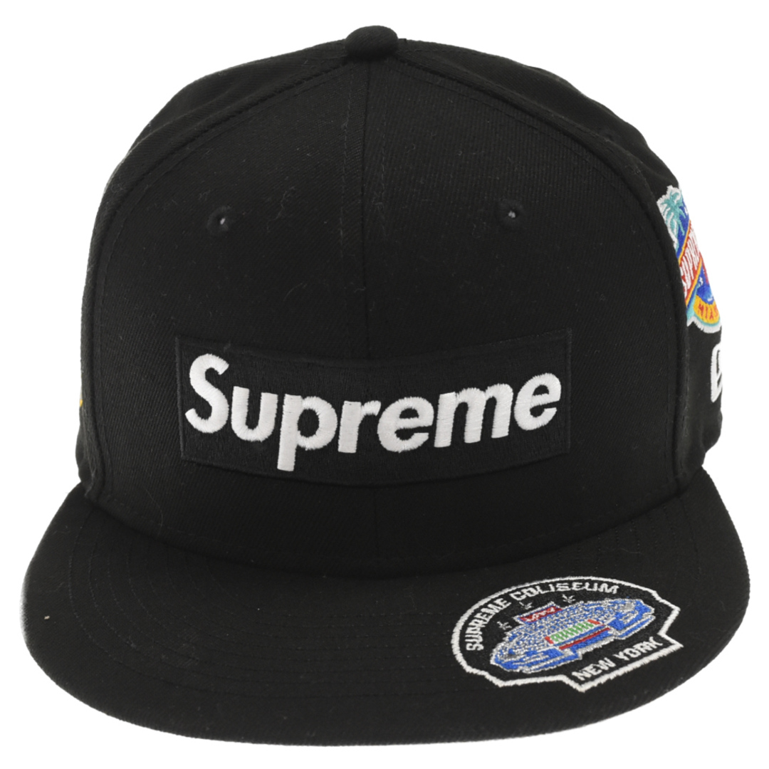 Supreme(シュプリーム)のSUPREME シュプリーム 23AW×New Era Championships Box Logo Cap ニューエラ チャンピオン ボックス ロゴ ワッペン キャップ 帽子 ブラック G2705302023 メンズの帽子(キャップ)の商品写真