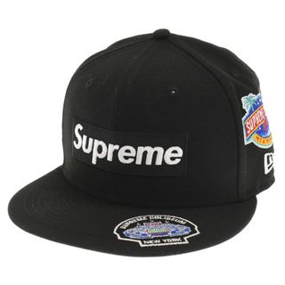 シュプリーム(Supreme)のSUPREME シュプリーム 23AW×New Era Championships Box Logo Cap ニューエラ チャンピオン ボックス ロゴ ワッペン キャップ 帽子 ブラック G2705302023(キャップ)