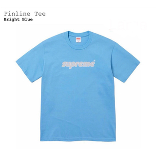 シュプリーム(Supreme)のSupreme Pinline Tee "Bright Blue" L(Tシャツ/カットソー(半袖/袖なし))
