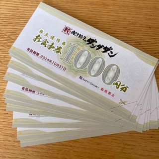 NATTY SWANKY ダンダダン 株主優待券10,000円分(その他)