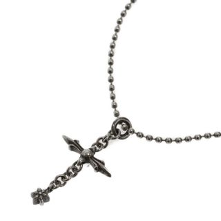 クロムハーツ(Chrome Hearts)のCHROME HEARTS クロムハーツ ROLY CROSS ローリークロス チャーム シルバーネックレス(ネックレス)