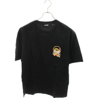 X-LARGE エクストララージ S/S ORGANIC TEE ショートスリーブ オーガニック グラフィックプリント 半袖Tシャツ ブラック 101202011031