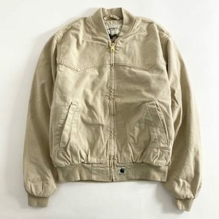 カーハート(carhartt)の61e12 《未使用保管品》 タグ付 Carhartt WIP カーハート ダブルアイピ― SANTA FE BOMBER サンタフェボンバー ジャケット ブルゾン I030284 Sサイズ ベージュ コットン(ブルゾン)