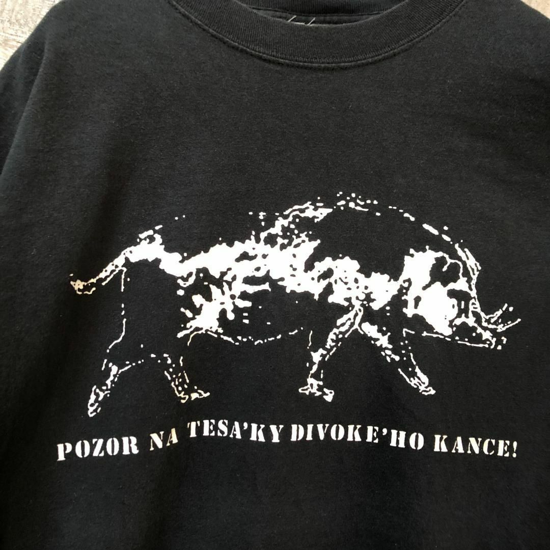 POZOR イノシシ アメリカ輸入 アニマル Tシャツ メンズのトップス(Tシャツ/カットソー(半袖/袖なし))の商品写真