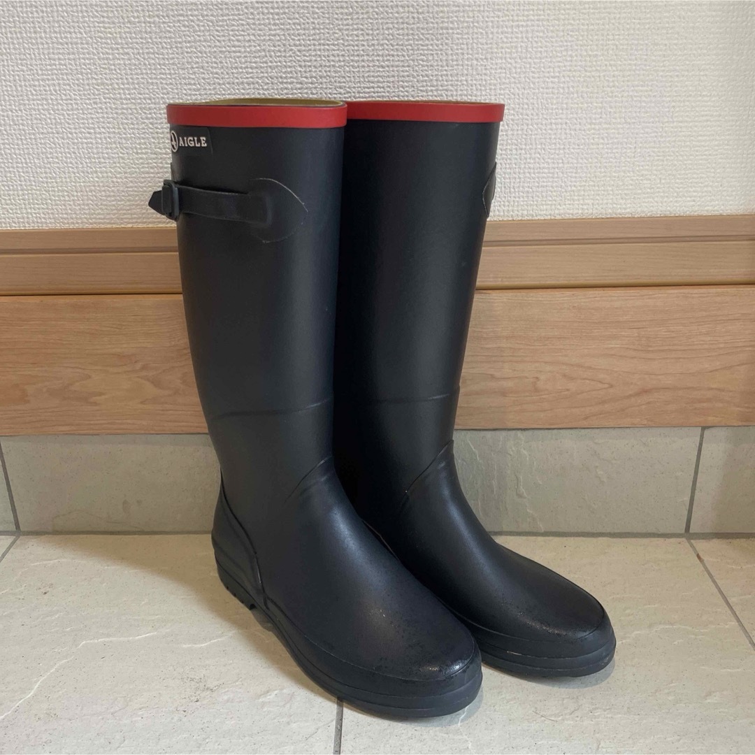 AIGLE(エーグル)のAIGLE エーグル レインブーツ 長靴 37 レディースの靴/シューズ(レインブーツ/長靴)の商品写真