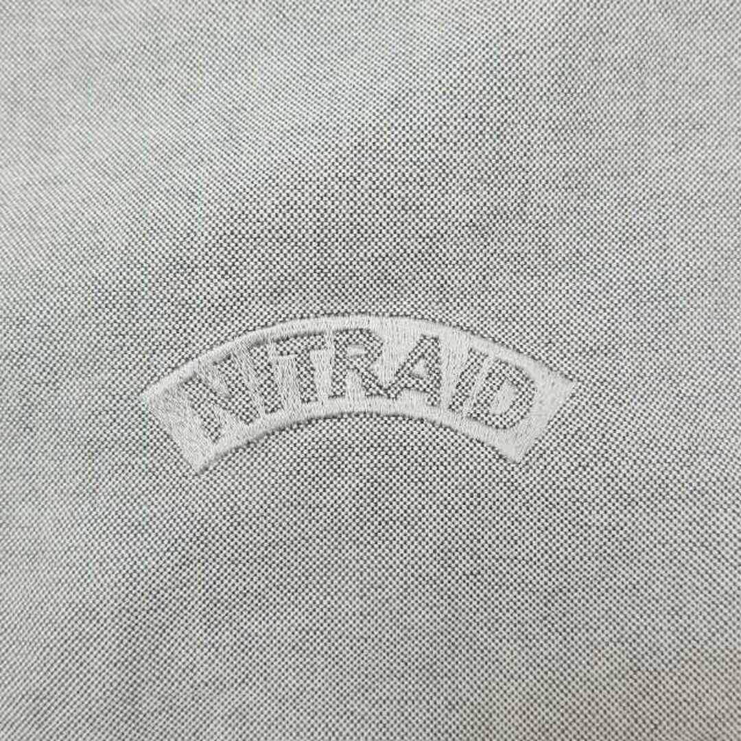 nitraid(ナイトレイド)の美品 ナイトレイド ロゴ 刺繍 ボタンダウン シャツ カットソー 長袖 L メンズのトップス(シャツ)の商品写真