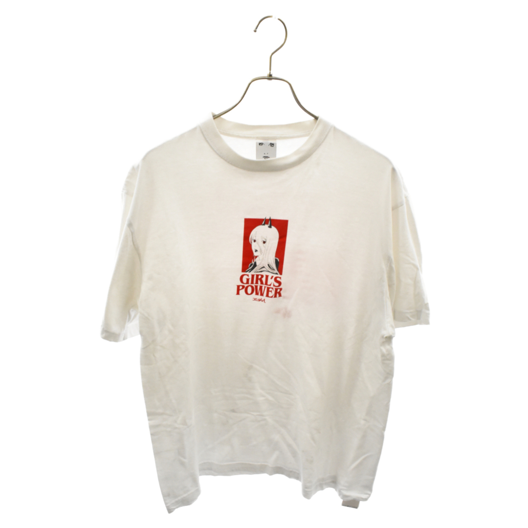 X-girl(エックスガール)のX-GIRL エックスガール ×チェンソーマン パワー プリント 半袖Tシャツ カットソー ホワイト 105221011039 メンズのトップス(Tシャツ/カットソー(半袖/袖なし))の商品写真