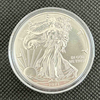 イーグル銀貨　ウォーキングリバティー　2021 アメリカ米国　1オンス銀貨(貨幣)