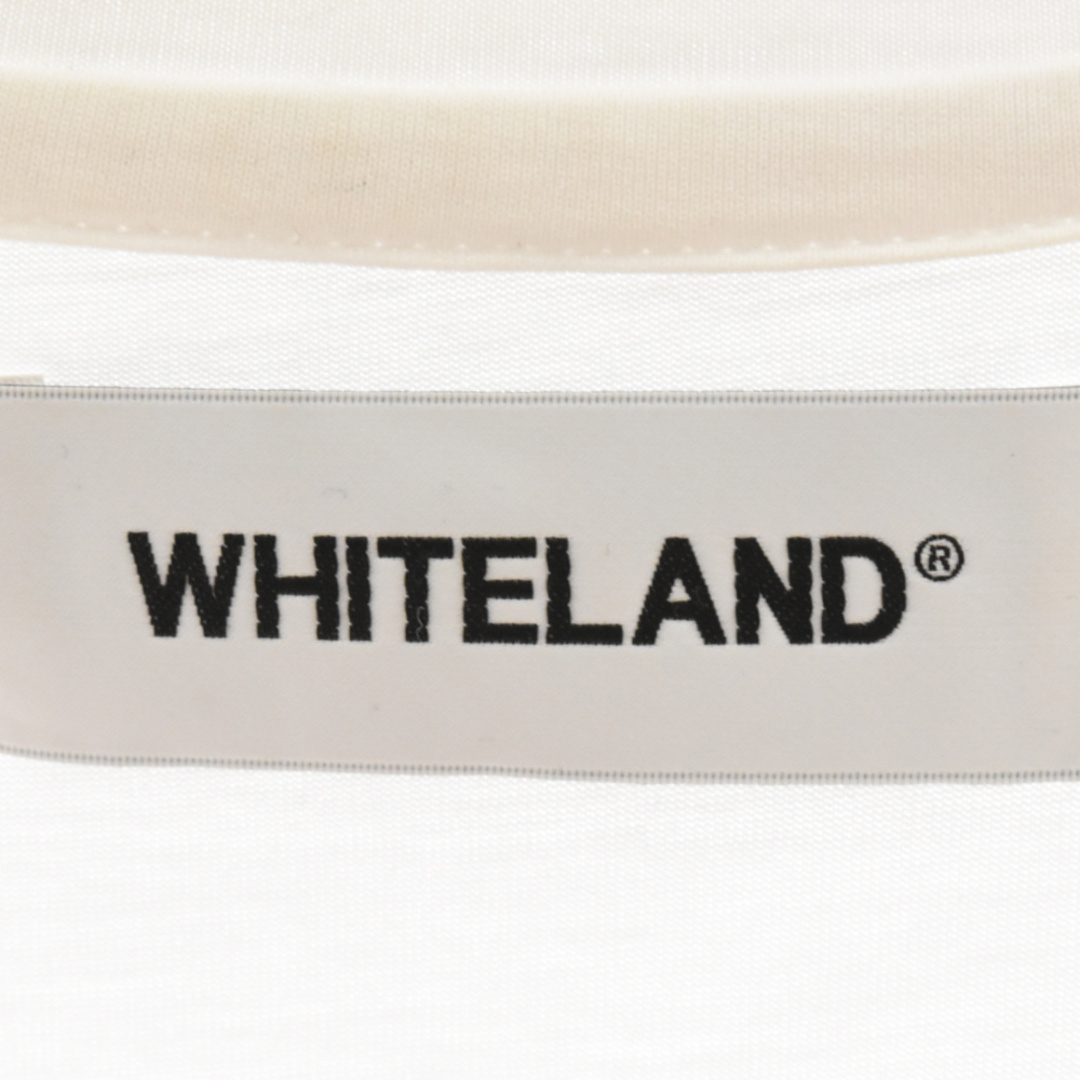 WHITELAND BLACKBURN ホワイトランドブラックバーン ロゴプリント コットン 半袖Tシャツ カットソー ホワイト 20S-CSS397-WL メンズのトップス(Tシャツ/カットソー(半袖/袖なし))の商品写真