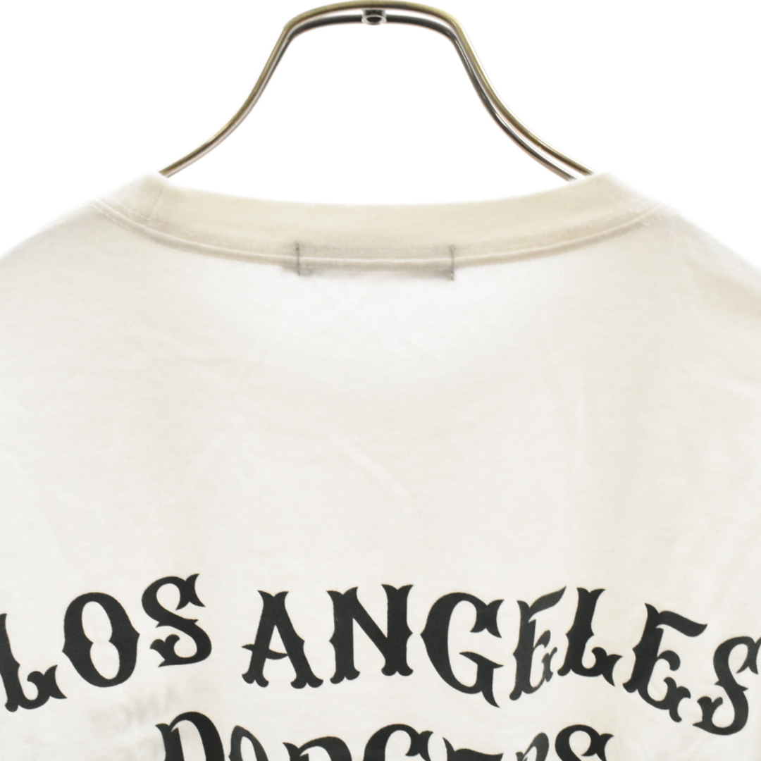 ALWAYS OUT OF STOCK オールウェイズアウトオブストック ×LOS ANGELES DODGERS STADIUM L/S TEE プリント ロングTシャツ カットソー ホワイト メンズのトップス(Tシャツ/カットソー(七分/長袖))の商品写真