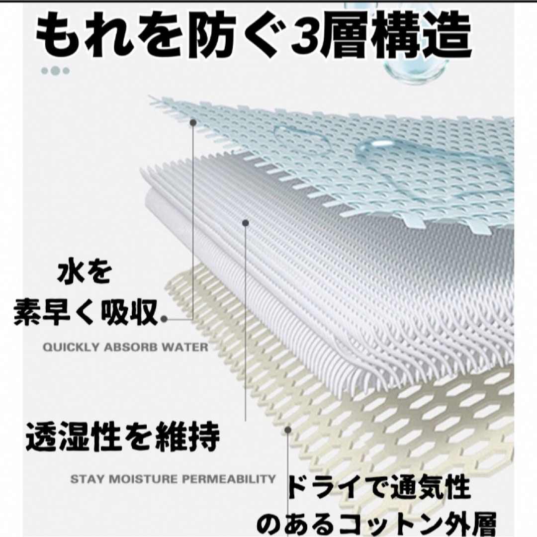 生理用ショーツ ナプキン不要 サニタリーショーツ 給水ショーツ 2枚セット レディースの下着/アンダーウェア(ショーツ)の商品写真