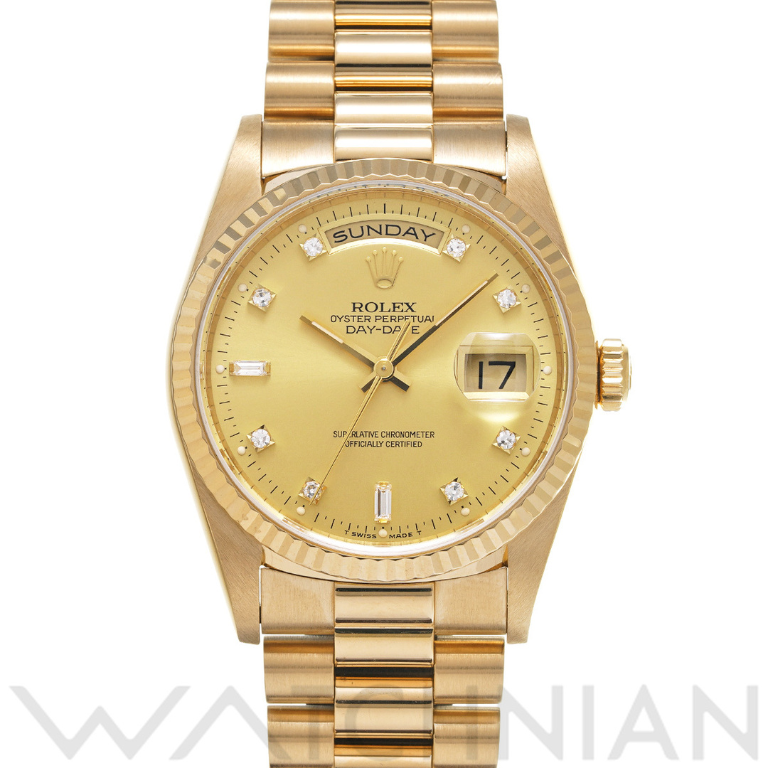 ROLEX(ロレックス)の中古 ロレックス ROLEX 18238A S番(1994年頃製造) シャンパン /ダイヤモンド メンズ 腕時計 メンズの時計(腕時計(アナログ))の商品写真