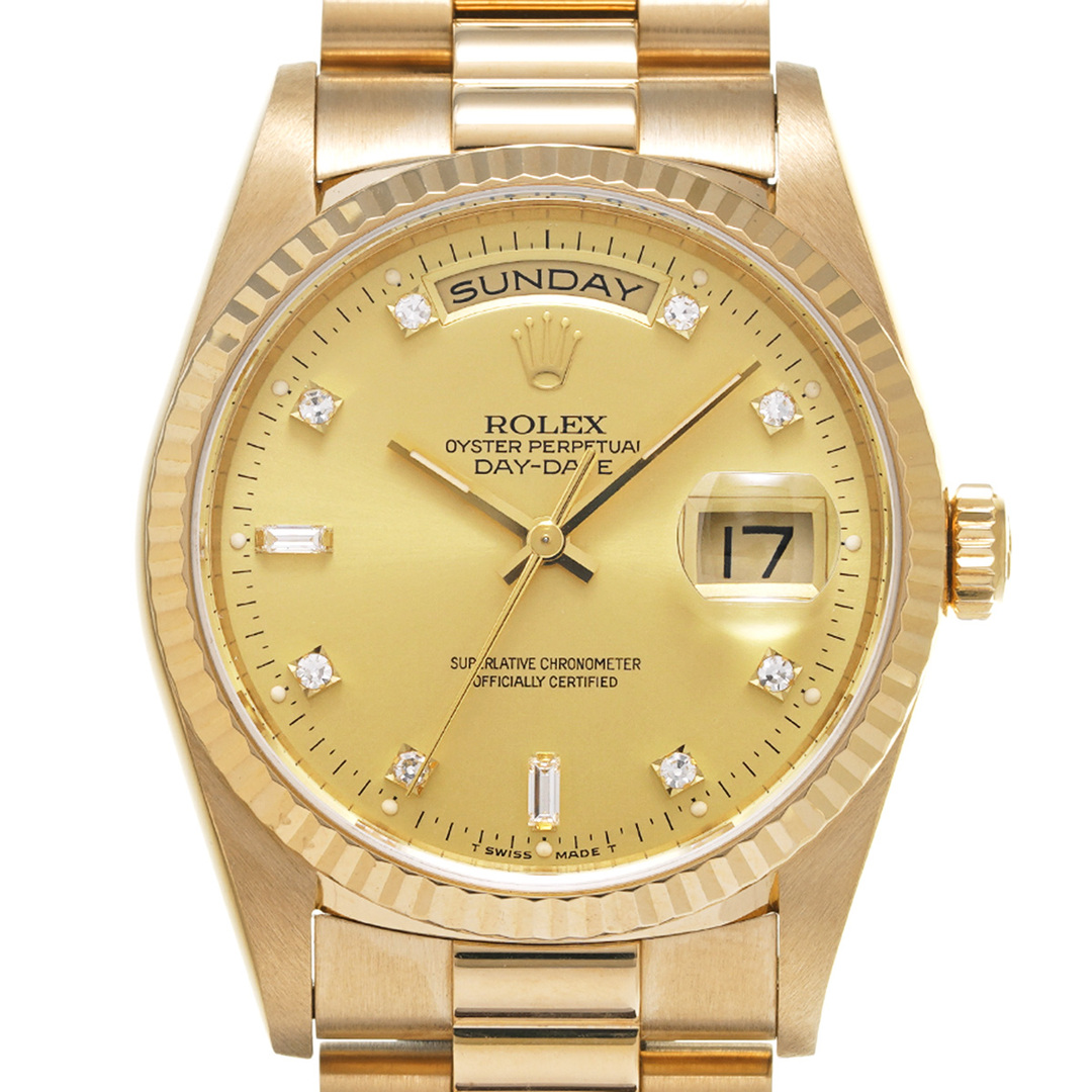 ROLEX(ロレックス)の中古 ロレックス ROLEX 18238A S番(1994年頃製造) シャンパン /ダイヤモンド メンズ 腕時計 メンズの時計(腕時計(アナログ))の商品写真