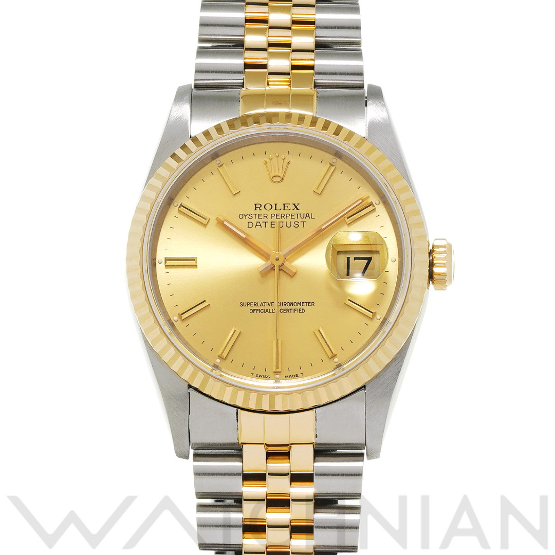 ROLEX(ロレックス)の中古 ロレックス ROLEX 16233 S番(1994年頃製造) シャンパン メンズ 腕時計 メンズの時計(腕時計(アナログ))の商品写真