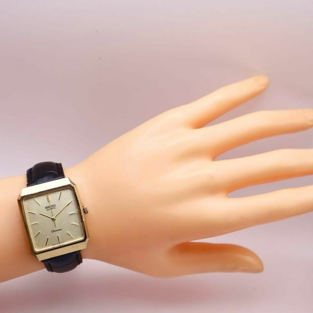 SEIKO(セイコー)のSEIKO CHRONOS スクエア ゴールド クォーツ メンズ腕時計 788 メンズの時計(腕時計(アナログ))の商品写真