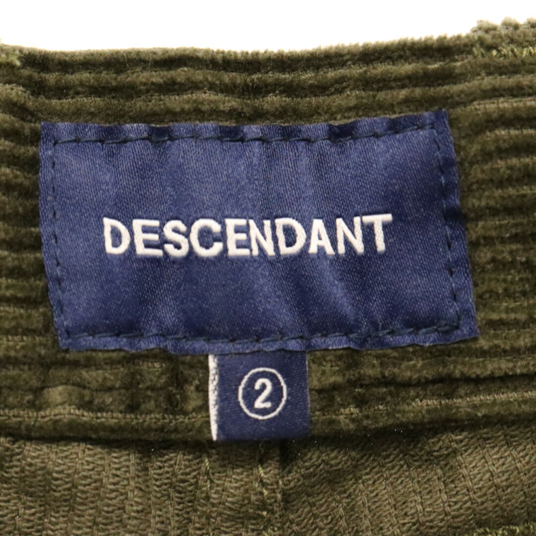 DESCENDANT(ディセンダント)のDESCENDANT ディセンダント コーデュロイ ストレート パンツ カーキ メンズのパンツ(その他)の商品写真