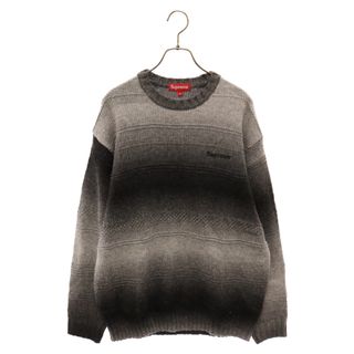 Supreme - SUPREME シュプリーム 22AW Gradient Stripe Sweater クルーネック ストライプ ニット セーター ブラック/グレー