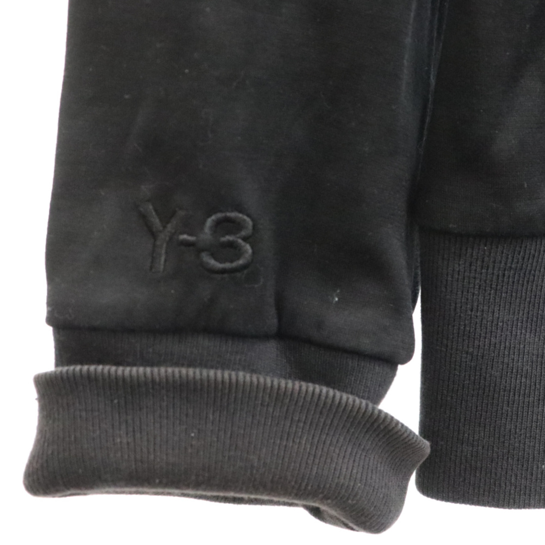 Y-3(ワイスリー)のY-3 ワイスリー 袖ロゴ刺繍 ダブルジップアップ トラックジャケット ブラック メンズのジャケット/アウター(フライトジャケット)の商品写真