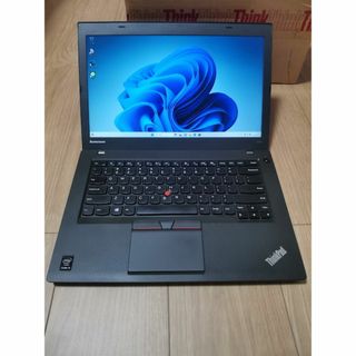 レノボ(Lenovo)の英語キー　ThinkPad i5/SSD256GB/8GB脱着式日本製バッテリー(ノートPC)