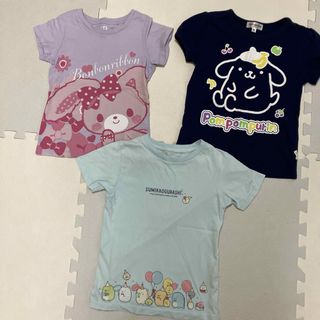 サンリオ - 110センチ◆女の子向け半袖Tシャツ◆すみっこぐらし◆サンリオ◆ポムポムプリン