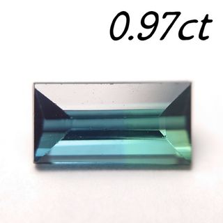 【レア配色】天然石 バイカラートルマリン ルース 0.97ct(その他)