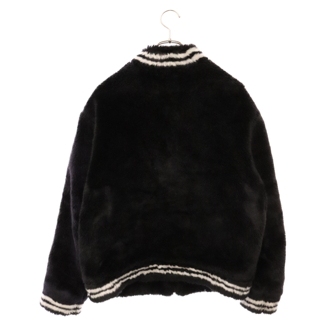 Supreme(シュプリーム)のSUPREME シュプリーム 20SS Faux Fur Varsity Jacket ロゴフェイクファーヴァーシティジャケット ブラック メンズのジャケット/アウター(フライトジャケット)の商品写真