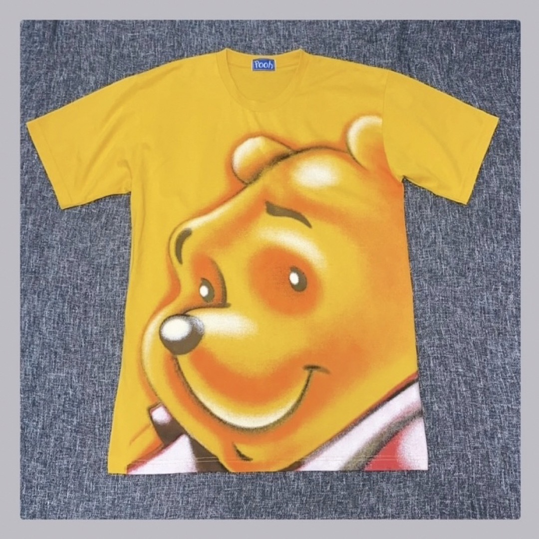 Disney(ディズニー)の【美品 L】Pooh オーバーサイズTシャツ レディースのトップス(Tシャツ(半袖/袖なし))の商品写真