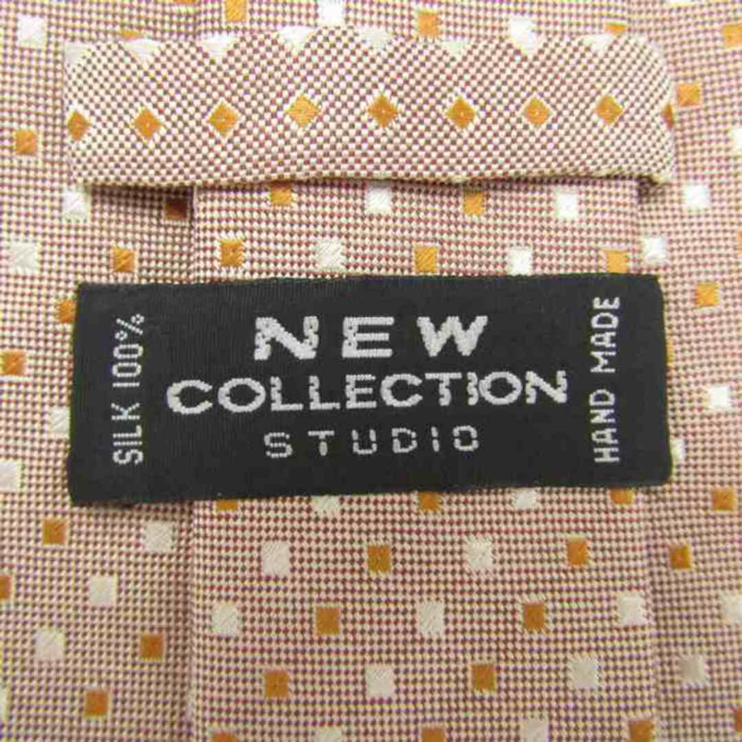 ニューコレクションスタジオ ブランドネクタイ ドット柄 シルク PO  メンズ オレンジ NEW COLLECTION STUDIO メンズのファッション小物(ネクタイ)の商品写真