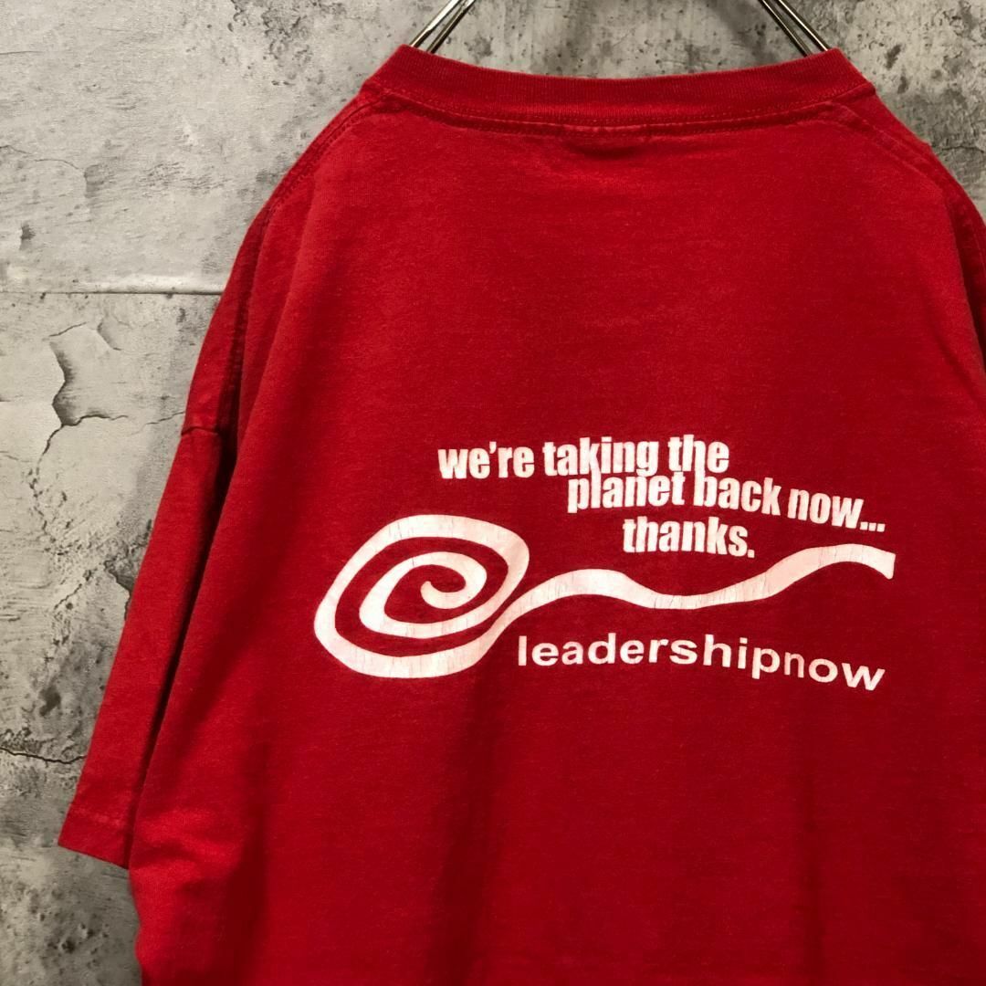 FRUIT OF THE LOOM(フルーツオブザルーム)のleadershipnow バックプリント サイドロゴ USA輸入 Tシャツ メンズのトップス(Tシャツ/カットソー(半袖/袖なし))の商品写真