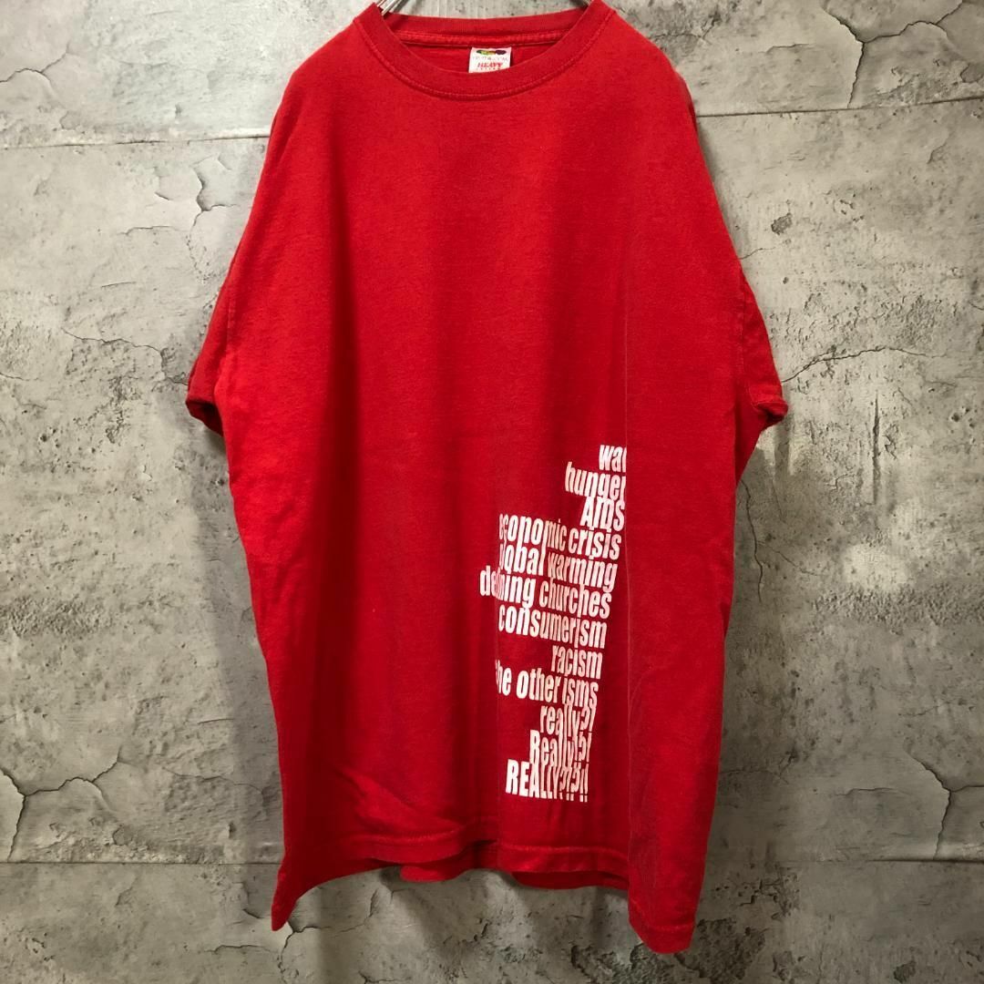 FRUIT OF THE LOOM(フルーツオブザルーム)のleadershipnow バックプリント サイドロゴ USA輸入 Tシャツ メンズのトップス(Tシャツ/カットソー(半袖/袖なし))の商品写真