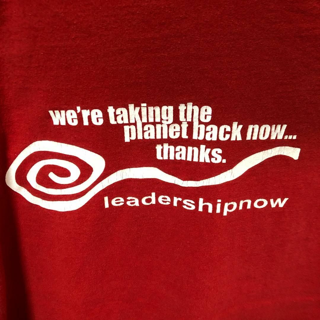 FRUIT OF THE LOOM(フルーツオブザルーム)のleadershipnow バックプリント サイドロゴ USA輸入 Tシャツ メンズのトップス(Tシャツ/カットソー(半袖/袖なし))の商品写真