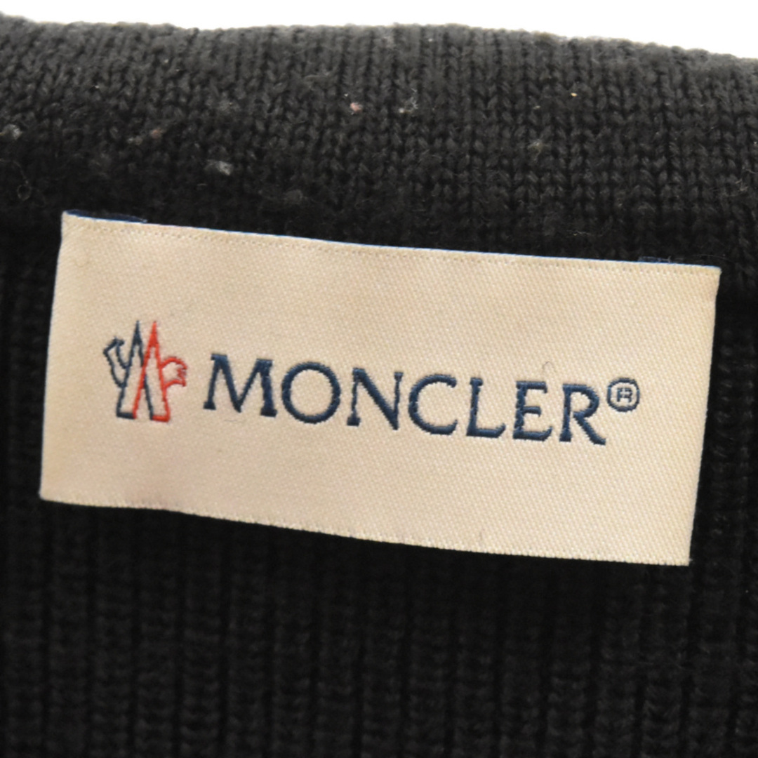 MONCLER(モンクレール)のMONCLER モンクレール CARDIGAN TORICOT ニット切り替えナイロンダウンジャケット ブラック F20919B50700 メンズのジャケット/アウター(ダウンジャケット)の商品写真